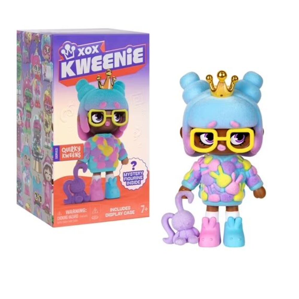 XOX Kweenies Quirky Kweens Series Premium 4 " Figurine and Display Case